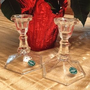 Lenox Crystal Candle Holders